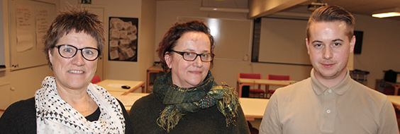 Birgitte Nüchel - Anna-Grethe Sperling og Jesper-Hejlman Hermansen har deltaget i FOA Aalborgs demokratiprojekt.